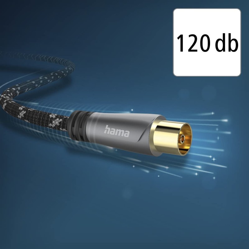Hama Coaxial Aerial Cable 3 m Long 120 dB (Coaxial