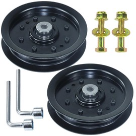 POSFLAG 2 Pack 753-08171 Idler Pulley Kit Replaces Cub Cadet 756-04129B Idler Pulley 756-04129B, Idler Pulley 753-08171, MTD 75308171, 756-04129, 956-04129 753 08171 for Cub Cadet RZT50, LTX1040 Decks