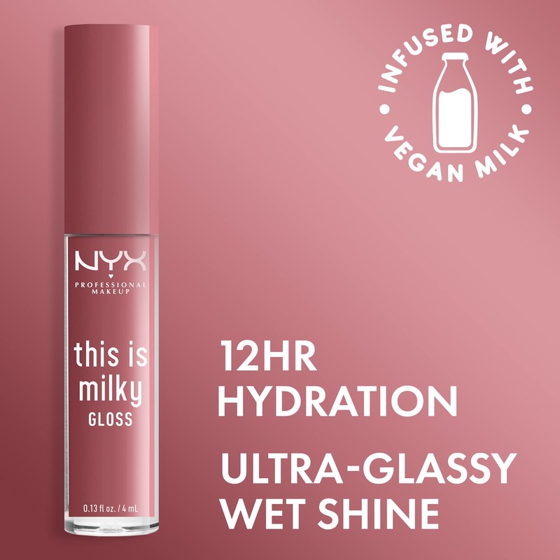 NYX PROFESSIONAL MAKEUP This Is Milky Gloss, Vegan Lip Gloss