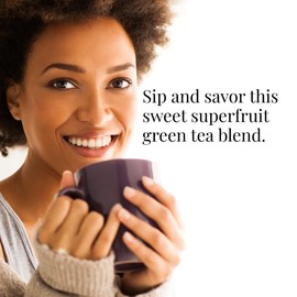 The Republic of Tea Pomegranate Superfruit Full-Leaf Loose Green Tea, 3.5 Oz Tin | Steeps 50 Cups