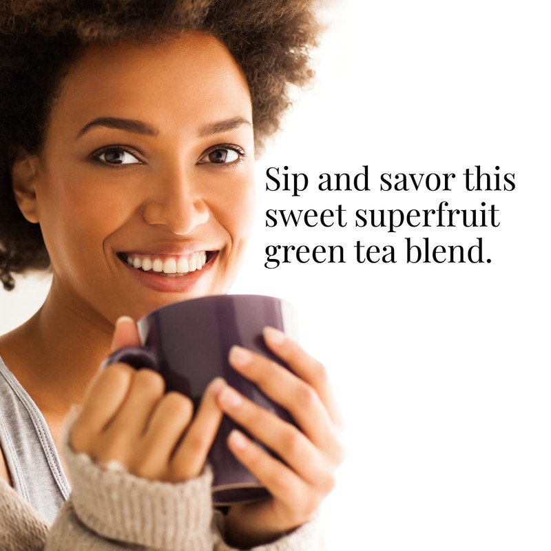 The Republic of Tea Pomegranate Superfruit Full-Leaf Loose Green Tea,