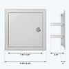 Donext Access Panel for Drywall/Ceiling, Wall Hole Cover with Lock