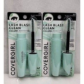 COVERGIRL 2 Lot Of  CoverGirl Lash Blast Clean Volume Mascara #810 Black Brown.