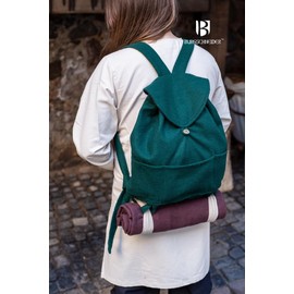Burgschneider - Robin Backpack - Green (Standard, Unisex, Wool) Medieval Fantasy - Medieval Inspired Fantasy Costume
