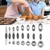 Measuring Spoon Set Double Head Magnetic Scoop with Black Handle