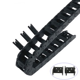 Veekaft Mini Drag Chain Inner Dimensions 10 x 15 mm Series Length 1000 mm Reinforced Nylon Band End Connector Suitable for 3D Printers and CNC (R28, 10 x 15)