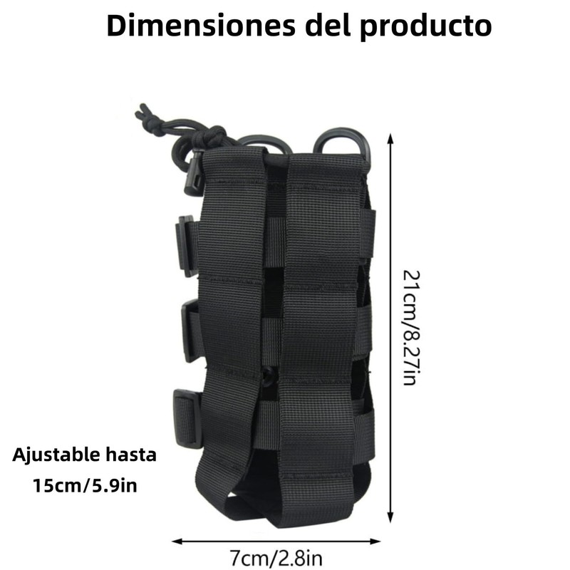THJOPOKEEL Soporte Ajustable para Botella de Agua con Correa Ajustable