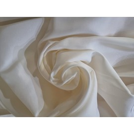 Silk Dupioni Dyeable Fabric (60/80/100/120 Grams) 44" Wide. White 80 Grams