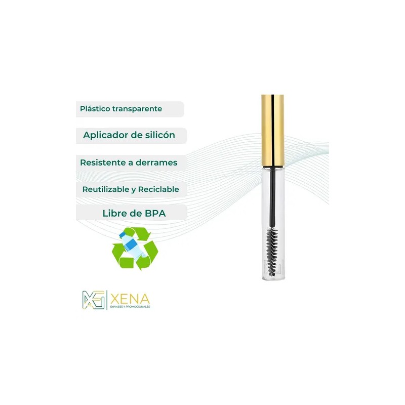 Envase Pet Rimel 6 Ml Tapa Dorada E Inserto Mayoreo