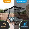 Swing Chair Canopy Replacement, 3 Seater Garden Seat Canopy Cover,