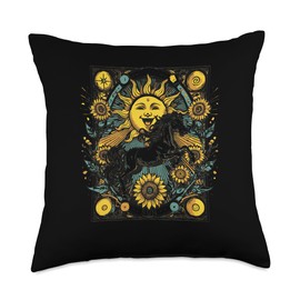 Tarot Card The Sun Psychic Reader Occult Metaphysical Throw Pillow