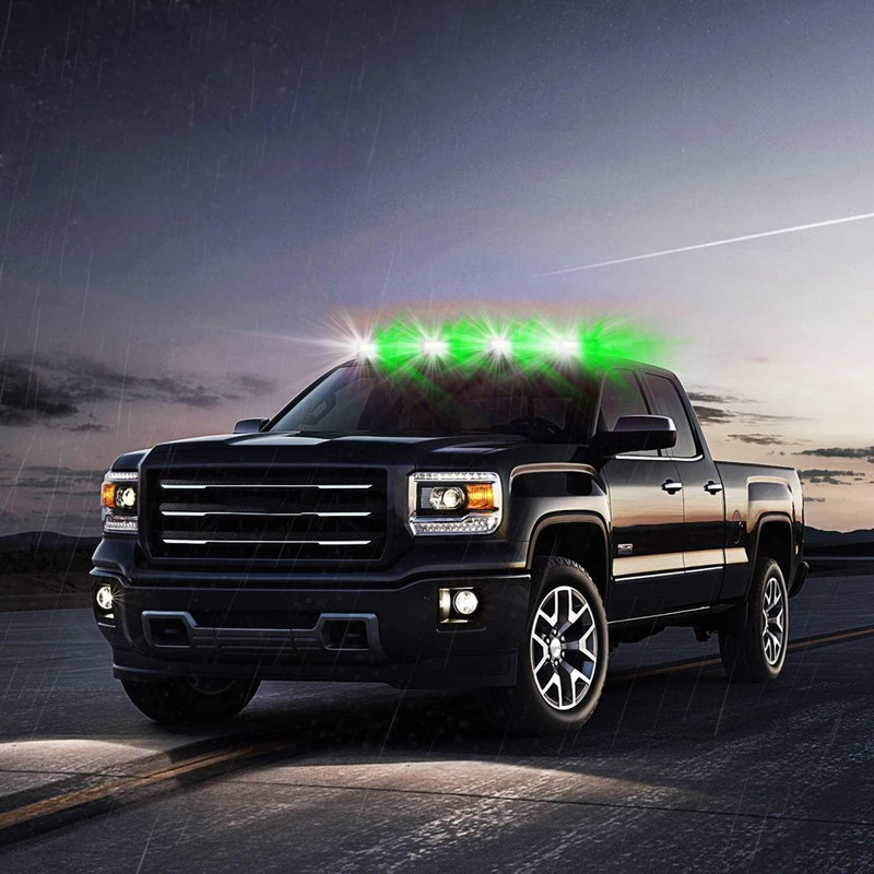 Emergency Strobe Lights for Vehicle, 4 in 1 LED 32W
