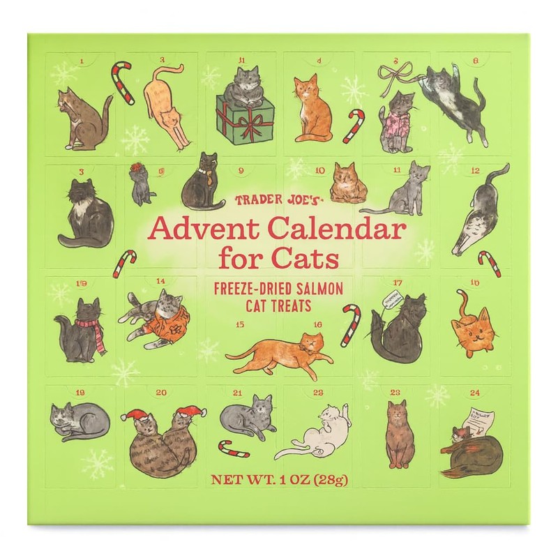 Trader Joe's Advent Calendar for Cats - Salmon and Dried,