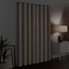 Eclipse 100% Blackout Curtain, Larissa Solid Grommet Curtain, 63 in