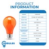 OHBULBS 8W Dimmable Orange LED Light Bulbs with 360 Degree
