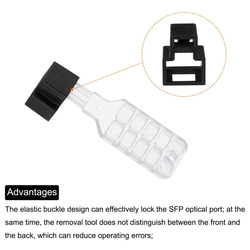 sourcing map Pack of 10 Port Blocker Locking RJ45 Port