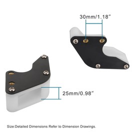 GOOFIT Motorcycle Black Placstic Chain Guard Guide Protector Replacement for Dirt Bike Pit Bike
