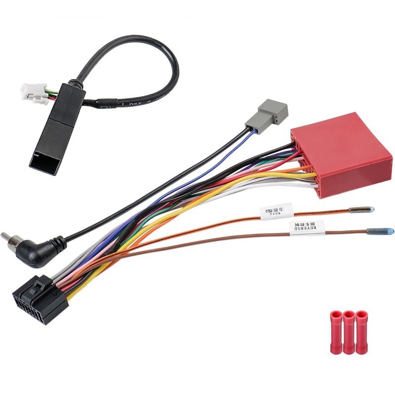 Zenoruslky Android Radio Harness Kit 24Pin Car Stereo Wiring Harness