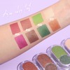 BEUKING Glitter Eyeshadow, Long Lasting Two-tone Powder Palette Shimmer Metal