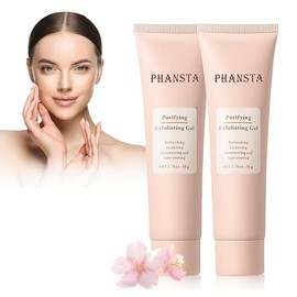 Exfoliante Corporal, 2PCS Exfoliante Corporal, Exfoliante Facial, Gel Exfoliante Purificante para Eliminar Las Impurezas Más Profundas de La Piel para