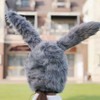 HIPIHOM Easter Bunny Head Cover Easter Festival Cosply Plush Animals