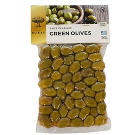 Blikas Greek Green Olives, Pack of 2 x 250 g (Total: 500g)