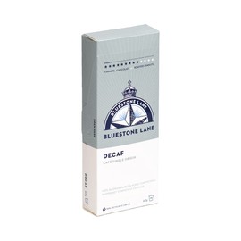 Bluestone Lane Coffee Pods, Single Cup Espresso Capsules, Decaf Colombian Medium Roast, 10 Count (Pack of 1), Compatible with Nespresso Original Brewers