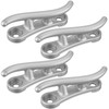 4 Pack S-Style Dock Cleat 10 Inches Aluminum Boat Mooring