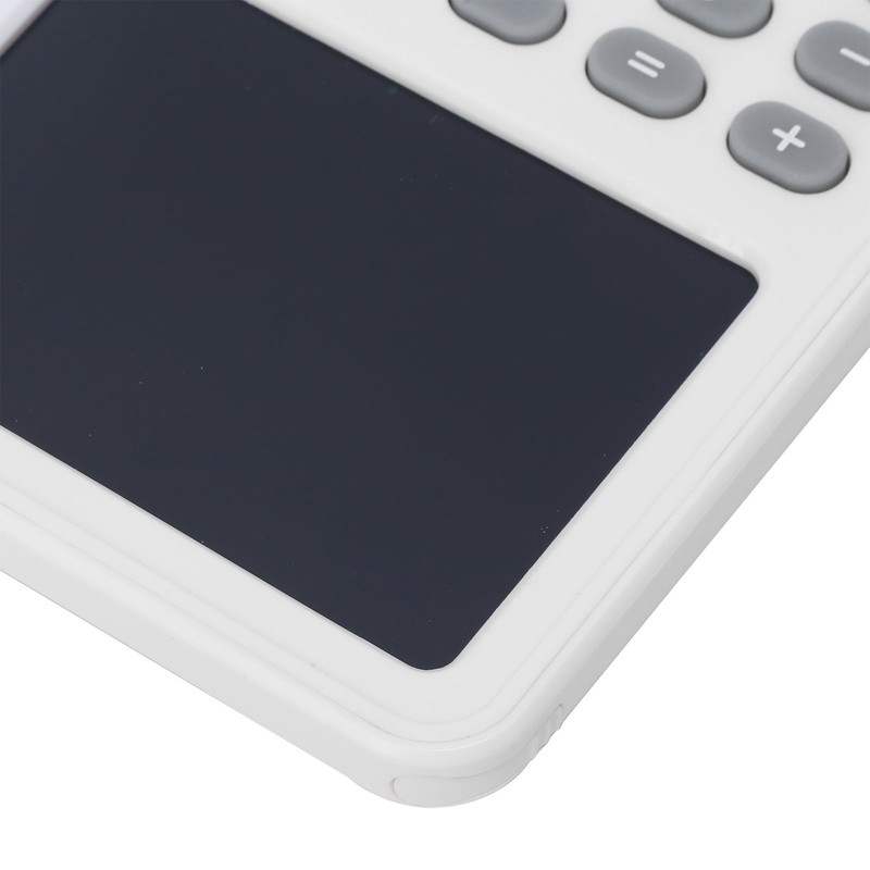 Calculator Writing Tablet White LCD 12‑Digit Display Portable Painting Handwriting