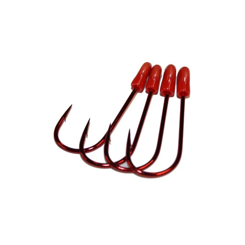 Gamakatsu Trailer SP Hook-4 Per Pack (Red, 1/0)