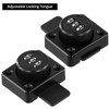 QWORK Keyless Cabinet Password Latch, Combination Lock for Wooden, Glass,
