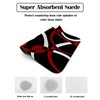 Red Black Geometric Dish Drying Mat for Kitchen Counter, Super