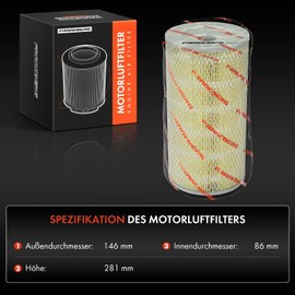 Frankberg Air Filter Compatible with MetroCab Taxi 2.4L 2001-2006 Hiace IV Bus H1 H2 2.4L-2.7L 1995-2012 Hiace IV Box H1 2.4L 1998-2004 Replace# 1780154140