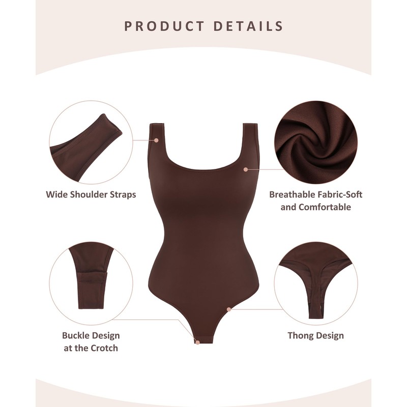 FeelinGirl Bodysuit for Women Tummy Control Going Out Tank Tops