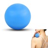 Aquafix マッサージボール シリコン製 ストレッチボール 筋膜球 筋膜リリース 疲れ解消 全身 ツボ押し 筋肉痛/肩/首/腰/背中/ふくらはぎ/足用（ブルー）
