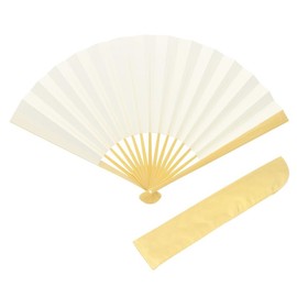 [Sin.] Shinheido Plain High Folding Fan 7.5 inches (7 inches and 5 minutes) Rakugo Fan, White Fan, 7.0 inches (5 minutes) with Insert Bag, white