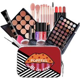 15 Piece Make-Up Gift Set, Professional Cosmetic Makeup Set with Eyeshadow, Lip Gloss, Blush, Concealer, etc., Multifunctional Cosmetic Products Set for Teenage Girls Women #1