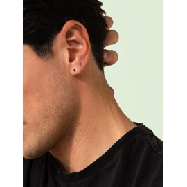 Dainty Simple Red Ruby Stud Earrings Sparkly Sterling Silver Gold Plated Small 4mm Earrings for Women