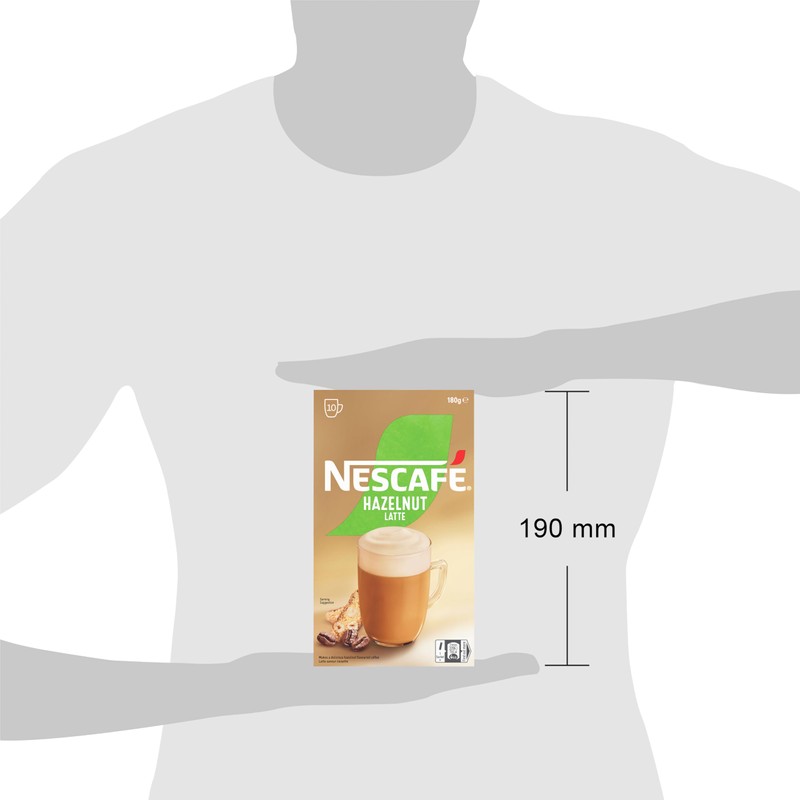 NESCAFÉ Hazelnut Latte Coffee Sachets 40 Pack, 4 x 10