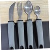 Ipetboom 1 Set Adaptive Tableware for Elderly Portable Slip Utensils