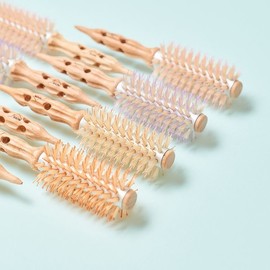 HAUM Bangs Roller Brush No. 1.5 Heated Dryer Volume Boar Bristle Mini Brush / HAUM 하움 앞머리롤빗 1.5호 열판 드라이 볼륨 돈모 미니 브러시