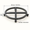 Round Iron Plant Caddy with Locking 360° Wheels, Mobile Flower