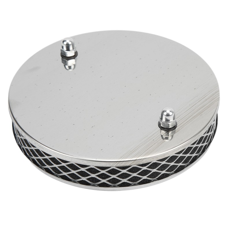 14x3cm High Flow Air Filter Chrome Metal Replacement for SU