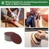X AUTOHAUX 100 Pcs Round Sandpaper 120 Grit Hook and