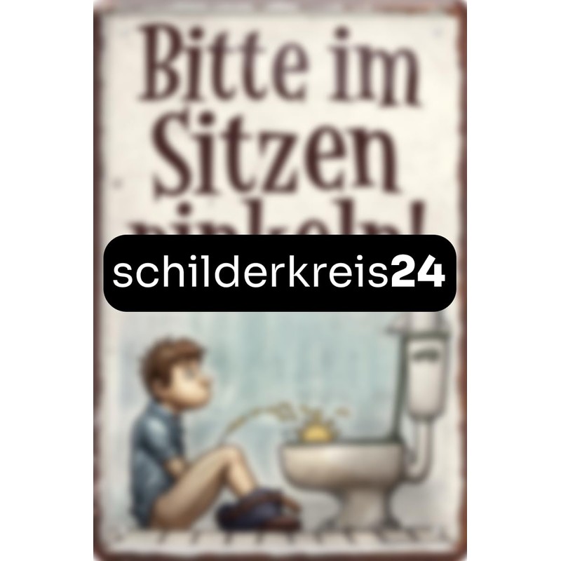 schilderkreis24 Tin Sign 20 x 30 cm - Humorous &