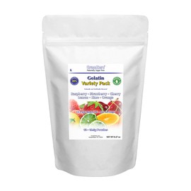 GramZero Variety Gelatin Mix, 12/1 QT Yield (96 - 4 oz servings), Stevia Sweetened, SUGAR FREE