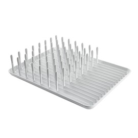 OXO Good Grips Compact Dish Rack, Biscuit, 13-3/4" x 10-3/8" x 3-1/2" h for Storage