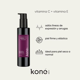 Koné Care Crema Nº 2 Antiedad Con Ácido Hialurónico, Manteca de Karité y Aceite de Almendras Dulces – 110 ml Hidrata, reafirma y regenera tu piel con nutrición intensiva antiedad