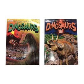 Kappa Set of 2 Dinosaurs 96 Page Coloring & Activity Book
