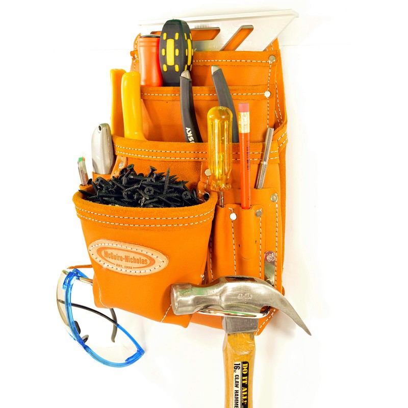 McGuire-Nicholas 689 MB 10 Pocket Pro Carpenter Pouch in Tan